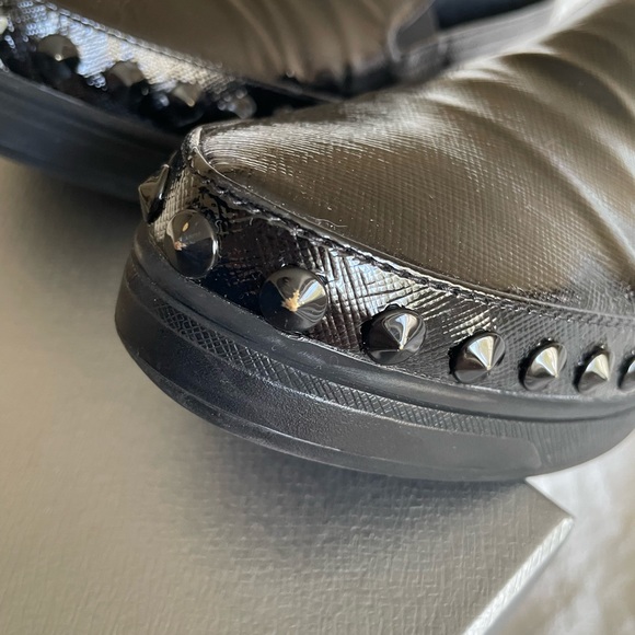 PRADA Black Slip-On Loafers - Picture 6 of 9